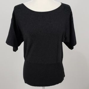 ⭐Cable & Gauge Petite Gray Embellished Sweater
